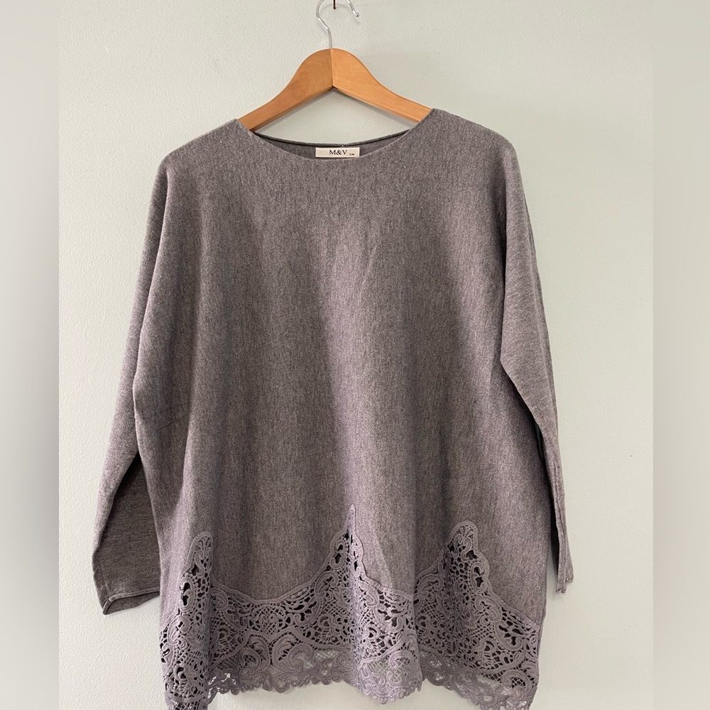 Grey soft blouse